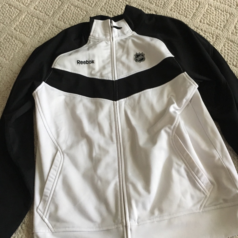 Full zip fleece lined jacket.